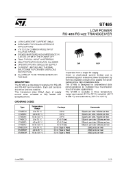 Datasheet ST485 manufacturer STMicroelectronics