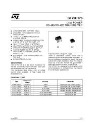 Datasheet ST75C176 manufacturer STMicroelectronics