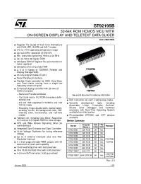 Datasheet ST92195B6 manufacturer STMicroelectronics