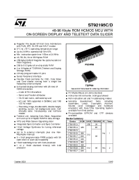Datasheet ST92195C9 manufacturer STMicroelectronics