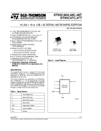 Datasheet ST93C46AM3013TR manufacturer STMicroelectronics