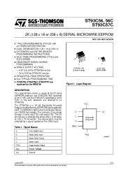 Datasheet ST93C56B1 manufacturer STMicroelectronics