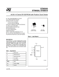 Datasheet ST95010WB1TR manufacturer STMicroelectronics