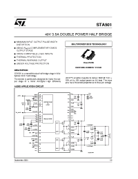Datasheet STA501 manufacturer STMicroelectronics