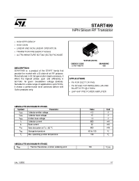 Datasheet START499 manufacturer STMicroelectronics