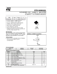 Datasheet STB100NH02LT4 manufacturer STMicroelectronics