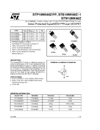 Datasheet STB10NK60Z manufacturer STMicroelectronics