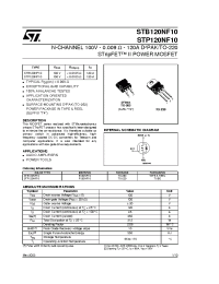 Datasheet STB120NF10 manufacturer STMicroelectronics