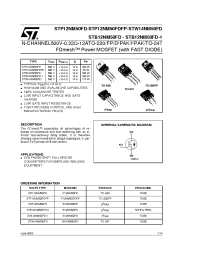 Datasheet STB12NM50FDT4 manufacturer STMicroelectronics