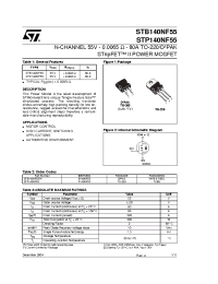 Datasheet STB140NF55 manufacturer STMicroelectronics
