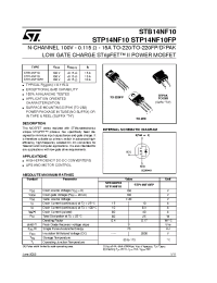 Datasheet STB14NF10 manufacturer STMicroelectronics