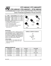 Datasheet STB14NK50ZT4 manufacturer STMicroelectronics