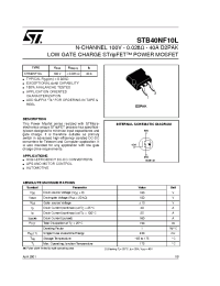 Datasheet STB40NF10L manufacturer STMicroelectronics