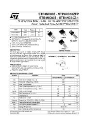 Datasheet STB4NC80Z-1 manufacturer STMicroelectronics