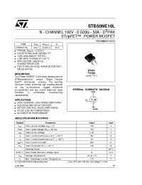Datasheet STB50NE10L manufacturer STMicroelectronics