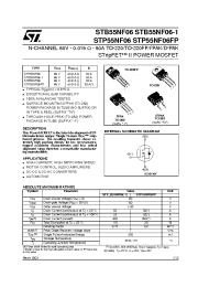 Datasheet STB55NF06 manufacturer STMicroelectronics