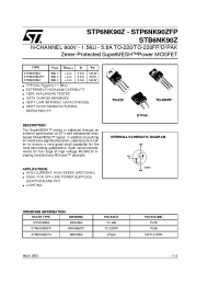 Datasheet STB6NK90ZT4 manufacturer STMicroelectronics