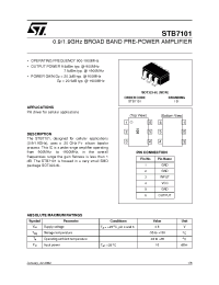 Datasheet STB7101TR manufacturer STMicroelectronics