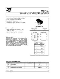 Datasheet STB7102TR manufacturer STMicroelectronics