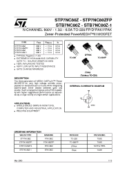 Datasheet STB7NC80Z manufacturer STMicroelectronics