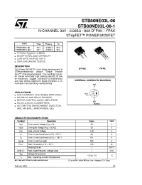 Datasheet STB80NE03L-06 manufacturer STMicroelectronics