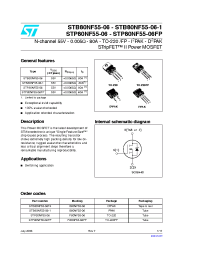 Datasheet STB80NF55-06-1 manufacturer STMicroelectronics