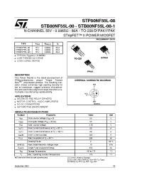 Datasheet STB80NF55L-08-1 manufacturer STMicroelectronics