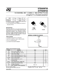 Datasheet STB85NF55 manufacturer STMicroelectronics