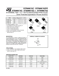 Datasheet STB9NK70Z-1 manufacturer STMicroelectronics