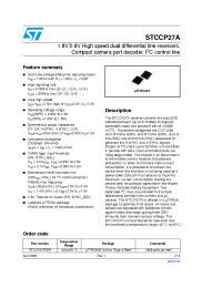 Datasheet STCCP27A manufacturer STMicroelectronics
