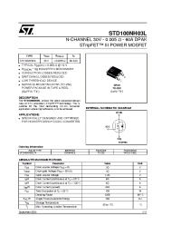 Datasheet STD100NH03L manufacturer STMicroelectronics