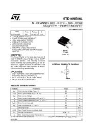 Datasheet STD16NE06L manufacturer STMicroelectronics