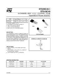 Datasheet STD2NC45 manufacturer STMicroelectronics