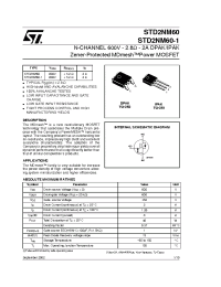 Datasheet STD2NM60 manufacturer STMicroelectronics