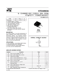 Datasheet STD30NE06 manufacturer STMicroelectronics