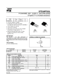 Datasheet STD30PF03LT4 manufacturer STMicroelectronics