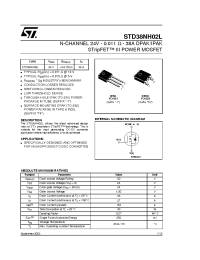 Datasheet STD38NH02L manufacturer STMicroelectronics