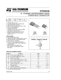 Datasheet STD3NA50-1 manufacturer STMicroelectronics