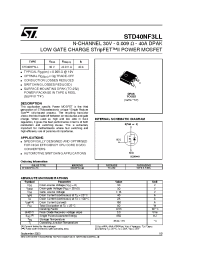 Datasheet STD40NF3LLT4 manufacturer STMicroelectronics
