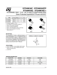 Datasheet STD4NK50Z-1 manufacturer STMicroelectronics