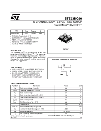 Datasheet STE53NC50 manufacturer STMicroelectronics