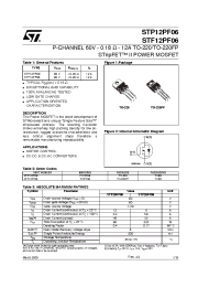 Datasheet STF12PF06 manufacturer STMicroelectronics