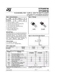 Datasheet STF20NF06 manufacturer STMicroelectronics