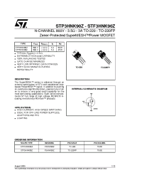 Datasheet STF3HNK90Z manufacturer STMicroelectronics