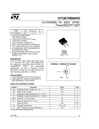 Datasheet STGB7NB60HD manufacturer STMicroelectronics