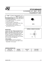 Datasheet STGD3NB60HDT4 manufacturer STMicroelectronics