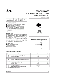 Datasheet STGD3NB60SD manufacturer STMicroelectronics