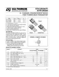Datasheet STH12NA60 manufacturer STMicroelectronics