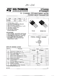 Datasheet STH4N90 manufacturer STMicroelectronics