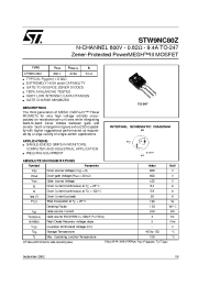 Datasheet STH9NC80ZFI manufacturer STMicroelectronics